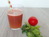 Eau de tomates - céleri et basilic, détox ou pas ! (Tomato - celery and basil water)
