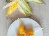 Epis de maïs frais grillés (Grilled fresh corn cobs)