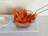 Frites de carottes au cumin et au four (Carrot chips (or french fries) with cumin baked in oven)