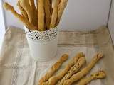 Gressins maison (recette d'Eric Kayser) (Homemade Breadsticks (recipe from Eric Kayser)