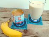 Milk-shake banane - beurre de cacahuètes (Peanut butter and banana milk-shake)
