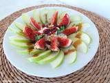 Salade de pommes Granny Smith au cottage cheese et aux figues (Granny Smith apple salad with cottage cheese and figs)