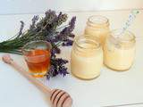 Semoule au lait miel et lavande en deux versions (Milk semolina with honey and lavender in two different versions)