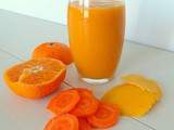 Smoothie carottes, mangue et mandarines (au Cook Expert) (Carrots, tangerines, mango smoothie)