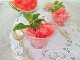 Sorbet pastèque - gingembre (Watermelon Sorbet with ginger)