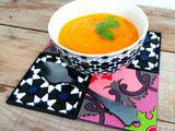 Soupe de carottes, moutarde et coriandre (à déguster chaude ou froide) (Carrot, coriander, mustard soup)