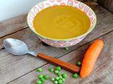 Soupe de petits pois et carottes au Cook Expert ou pas (Peas and carrots soup)