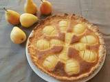 Tarte Bourdaloue (aux poires et à la crème d'amandes) (Bourdaloue pie (pear and almond cream)