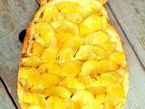 Tarte fine ananas, sirop d'érable et cardamome (Pineapple, mapple syrup, cardamom tart)