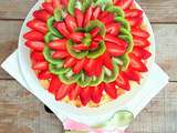 Tarte fraises et kiwis (Strawberry and kiwi tart)