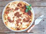 Tarte gourmande aux courgettes, tomates cerises et 3 fromages (ourmet pie with zucchini, cherry tomatoes and 3 cheeses)
