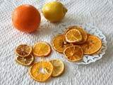 Tranches de citrons et oranges séchées au four (Lemons and oranges dried in oven)