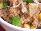 Quinoa Cantonais 5 Ingrédients {Sans gluten,Ig bas, Végétarien}