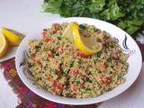 Taboulé de quinoa { très facile, ig bas, sans gluten }