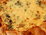 Quiche aux fanes de carottes et au cumin