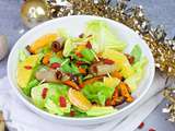 Salade au jambon pour Noël vegan