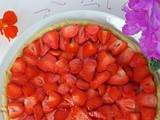Tarte fraises-citron (vegan)