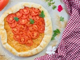 Tarte toute simple à la courge et aux tomates