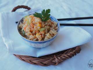 Salade de riz à la chinoise façon Nathy