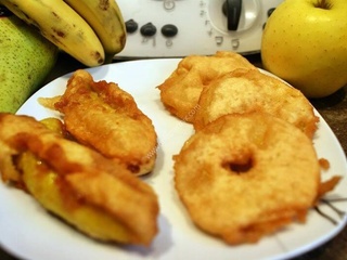 Du jour : Beignet aux pommes et beignets aux bananes