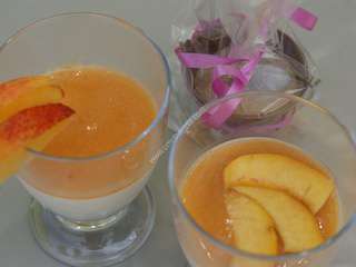 Du jour: Panna cotta pêche et nectarine au thermomix de Vorwerk