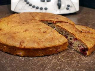 Gateau moelleux aux framboises