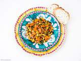 Wok de pois chiches et carottes à la marocaine