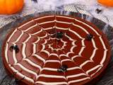 Tarte toile d’araignée au chocolat {Halloween}