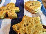 Biscuits type scones aux olives et à la féta sans gluten
