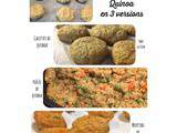 Poêlée, muffins ou galettes de quinoa (sans gluten)
