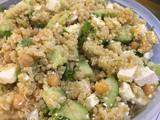 Salade de quinoa, millet et pois chiches
