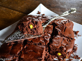 Délicieux brownie bien chocolaté et qui participe au zéro gâchis en cuisine