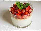 Panna cotta aux fraises fraîches sans agar agar et sans gélatine