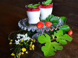 Panna cotta parfumée aux fruits et feuilles d'été