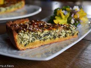 Tarte salée aux épinards à la pâte croustillante