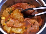 Poulet Yassa africain mariné oignons et citrons