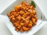 Cuisiner les protéines végétales : dhal/curry de légumes de saison aux lentilles et protéines de soja texturées