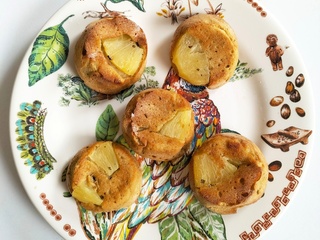 Merveilles ensoleillées : muffins vegan ananas / mangue coco (zero waste, sans gluten)