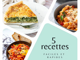 5 recettes végétariennes faciles et rapides