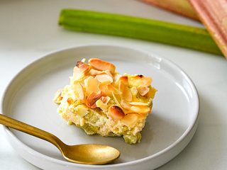 Clafoutis rhubarbe et pomme healthy (sans gluten)