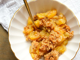 Crumble aux pommes et noisettes (sans farine)