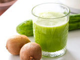 Jus frais au concombre, kiwi et gingembre