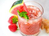 Jus maison fraise et pastèque