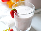 Lait fraise cajou (au mixeur ou au Mylky)
