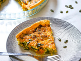 Quiche au potimarron et épinards