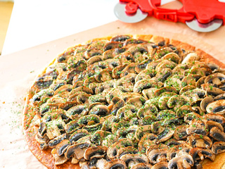 Tarte aux champignons de Cyril Lignac