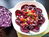Salade d'Automne Pourpre aux Betteraves, Oignons et Chou Rouges - Astuce cuisine #6