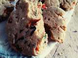 Cookies tomates séchées & basilic
