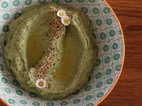Houmous aux haricots mungo et à l'oseille