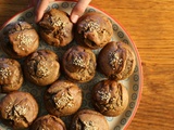 Muffins au sarrasin, à la banane et au sésame